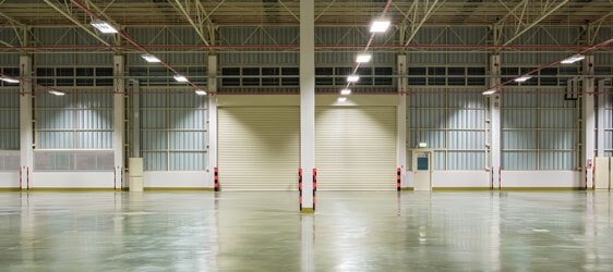 Reflective Surface This image shows an industrial plant that has a polished floor.
