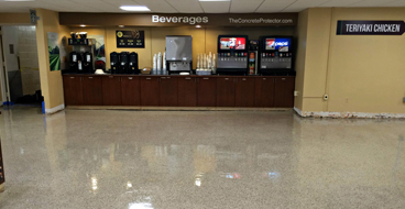 This image shows a commercial canteen.