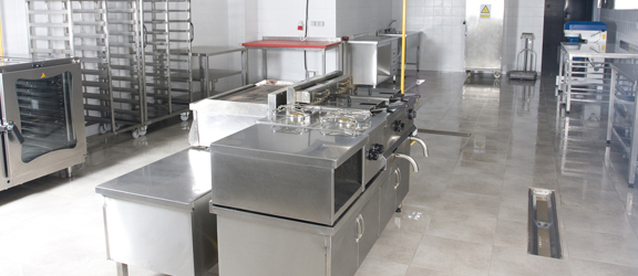 This image shows a commercial kitchen.