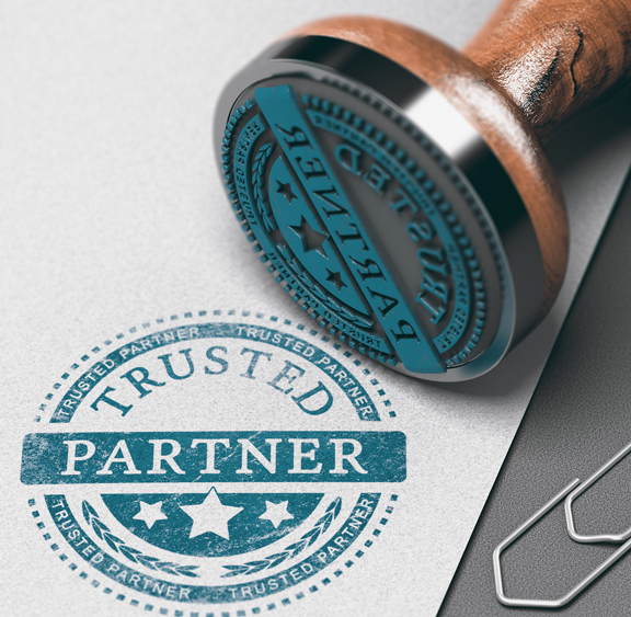 Epoxy Floor Coating This image shows a stamp that says trusted partner.