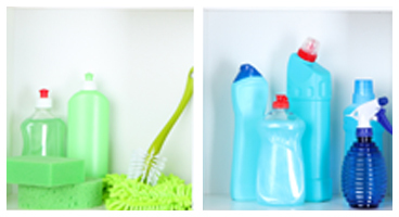 This image shows cleaning materials