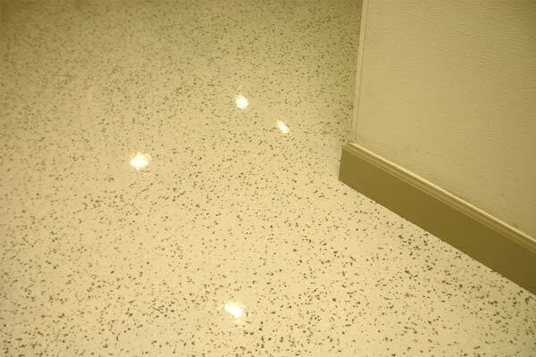 Commercial Epoxy Coatings This image shows a flake epoxy flooring.